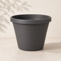 4 inch Bloem Terra planter in Charcoal