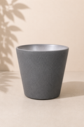 7 inch Calypso terracotta planter in Black