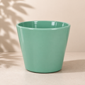 7 inch Calypso terracotta planter in Jade