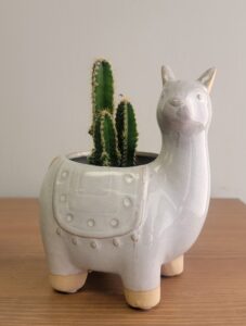 5 inch Cute Critter llama planter for small plants