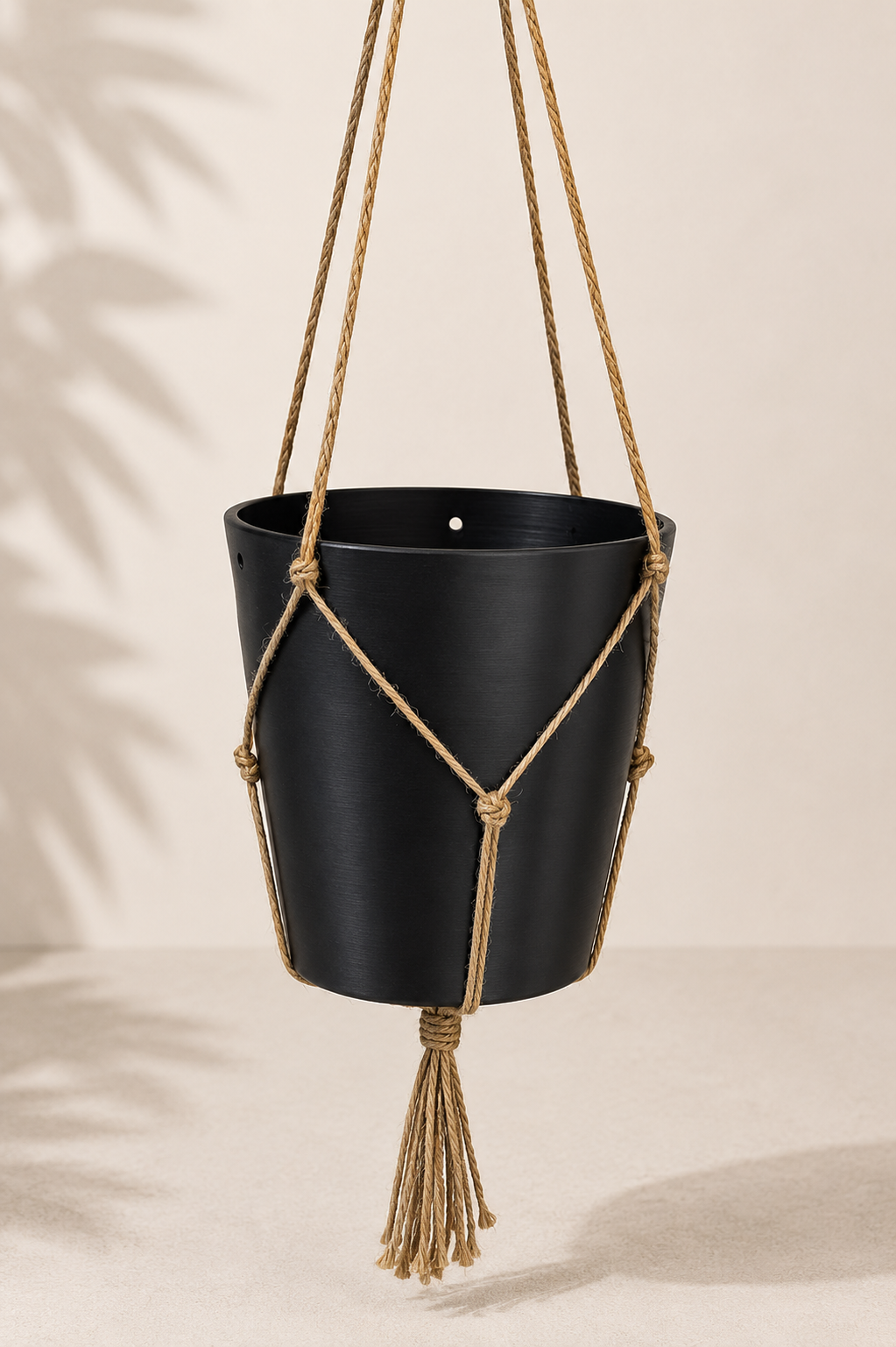 Eco-Tech Hanging Gelada planter in Black