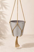 Eco-Tech Hanging Gelada planter in Light Grey