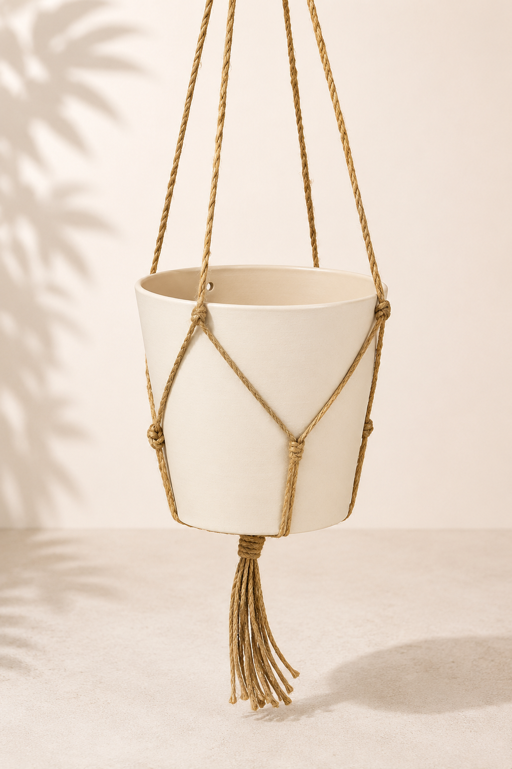 Eco-Tech Hanging Gelada planter in White