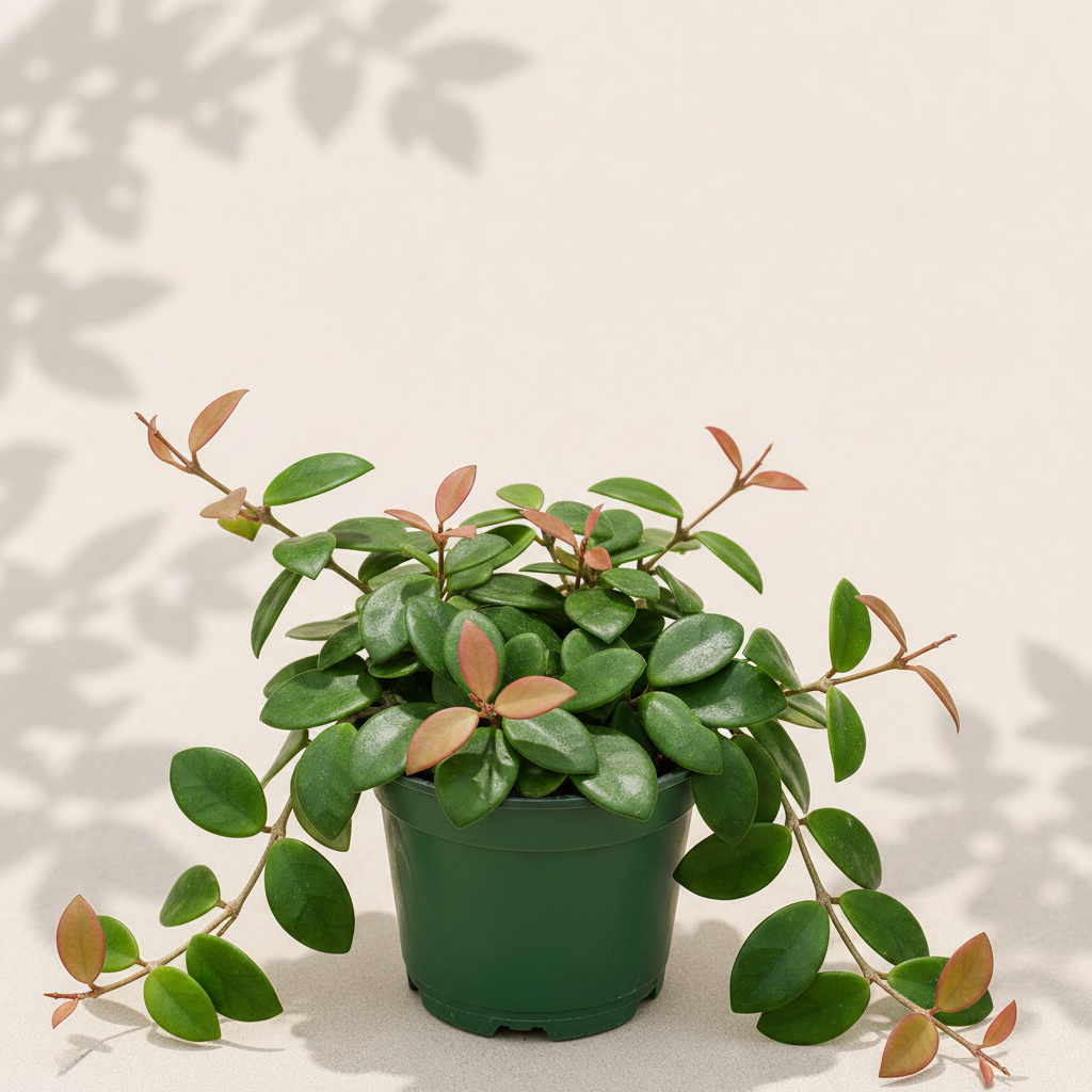 Hoya Rebecca 4 inch houseplant in dark green nursery pot