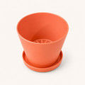 4" Pot and saucer - Pink