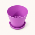 4" Pot and saucer - Purple